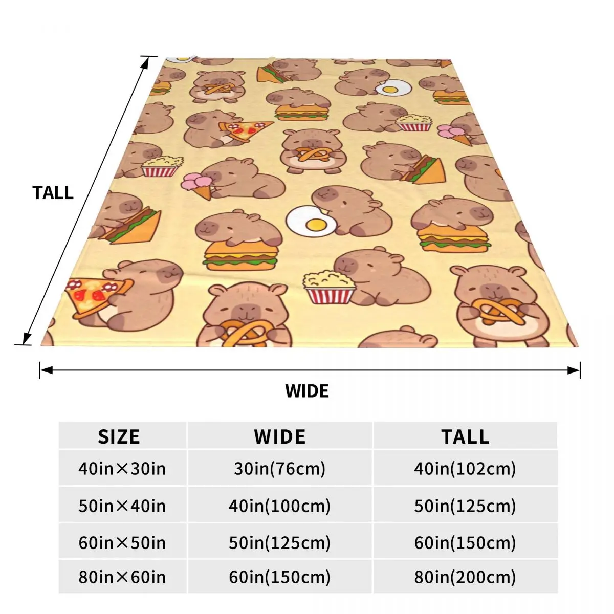 Cute Capybara Flannel Throw Blankets Blankets for Bedding Couch Super Soft Bedding Throws 4
