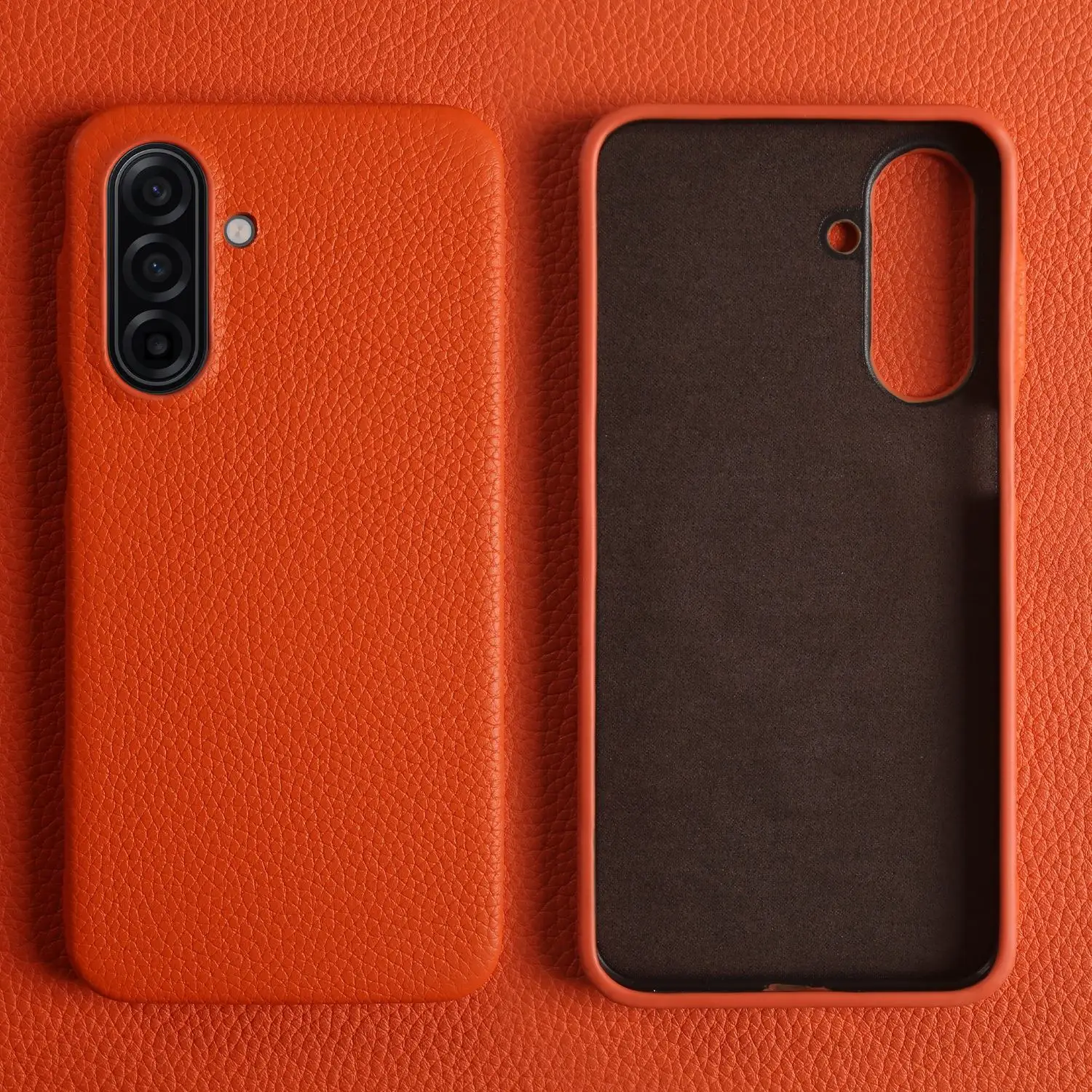 Luxury Genuine Leather Full Wrap Shockproof Phone Case - Premium Back Cover
