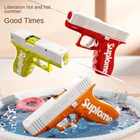 Children's water gun, manual continuous  Ges.m.b.H. water gun, boys and girls playing with bucket cooling toys in summer 1