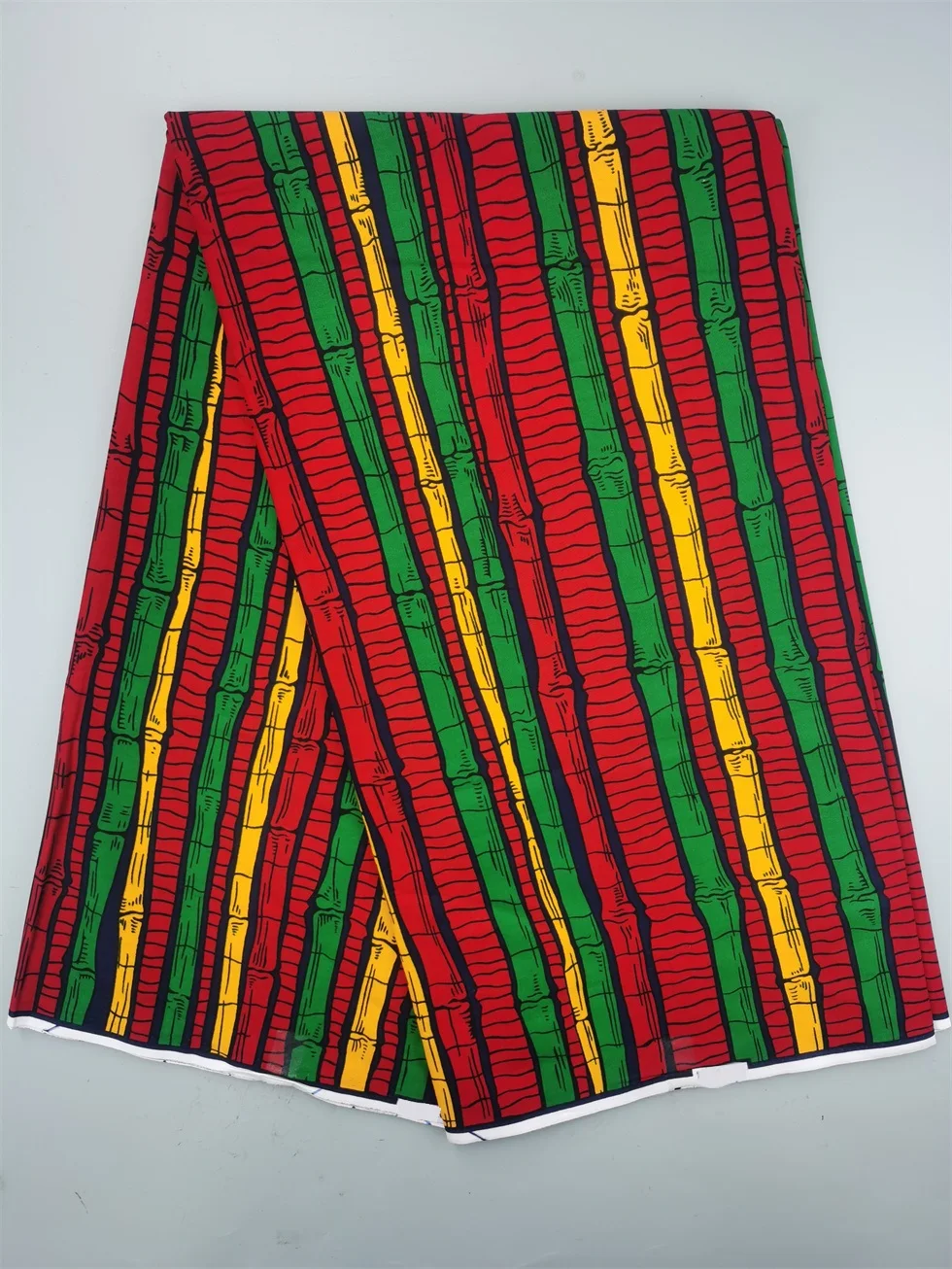 Authentic Wax Print Fabric African Dress Material 100% Cotton, 6 Yards