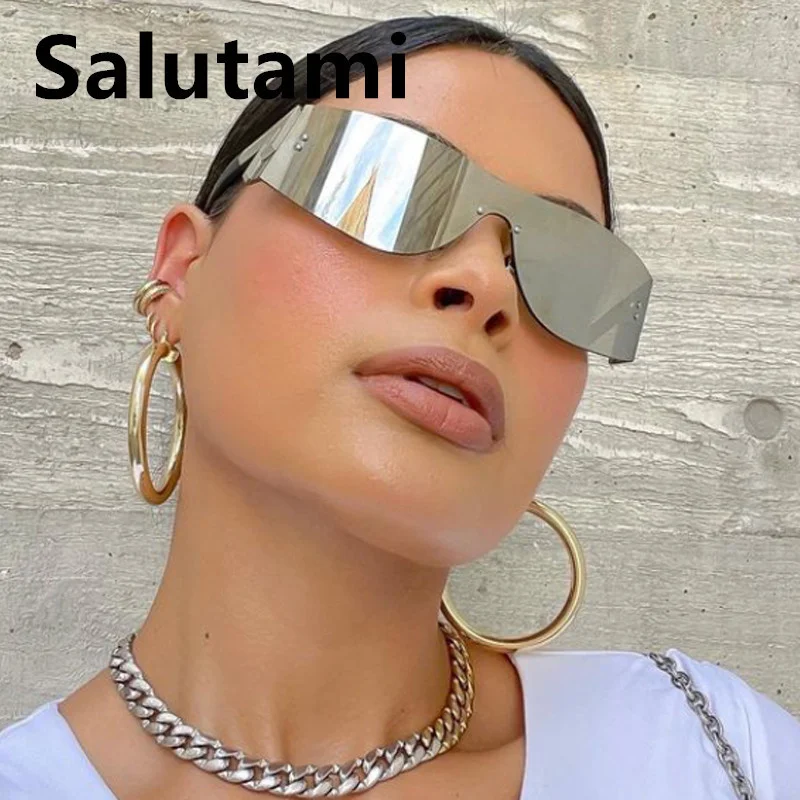 

Новые модные брендовые цельные солнцезащитные очки Y2k для женщин винтажные маленькие прямоугольные Серебристые солнцезащитные очки для мужчин очки для вождения в стиле хип-хоп