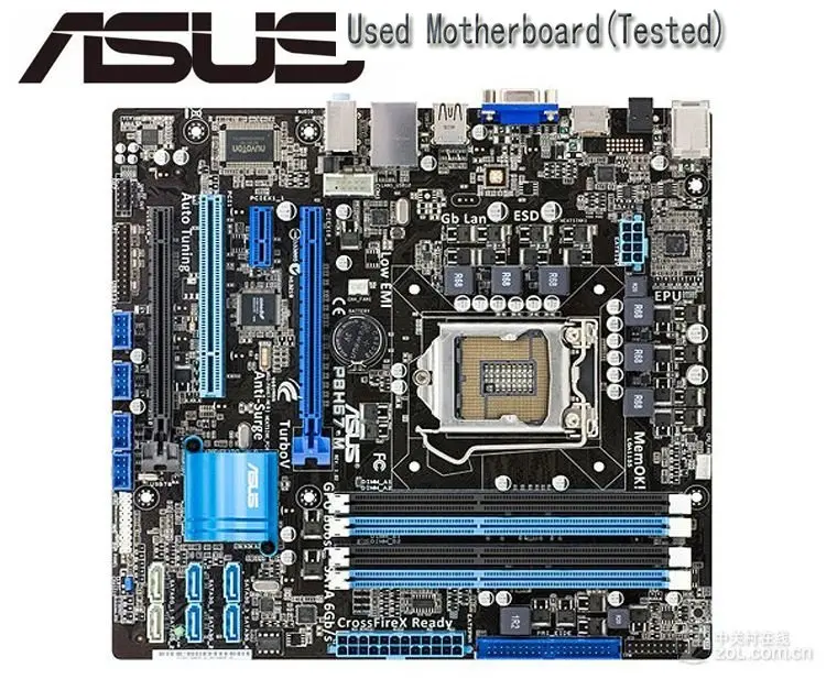 

ASUS P8H67-M desktop motherboard for intel LGA 1155 DDR3 for i3 i5 i7 32GB USB2.0 HDMI DVI VGA H67 used mainboard boards PC