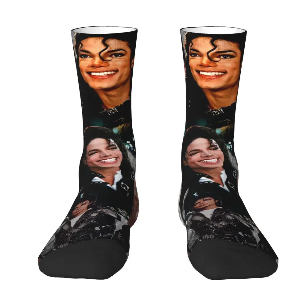 Michael Jackson Musicians Singers Dancers Socks Harajuku Stockings All Season Long Socks Accessories for Unisex Christmas Gifts