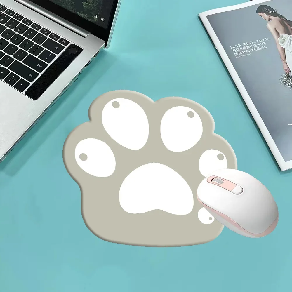Garra de Gato Kawaii Pequeno Mouse Pad Impermeável Desktop Bonito Mousepad Tapete de Mesa Antiderrapante Acessórios para Jogos Escritório Casa pc Laptop - Imagem 3