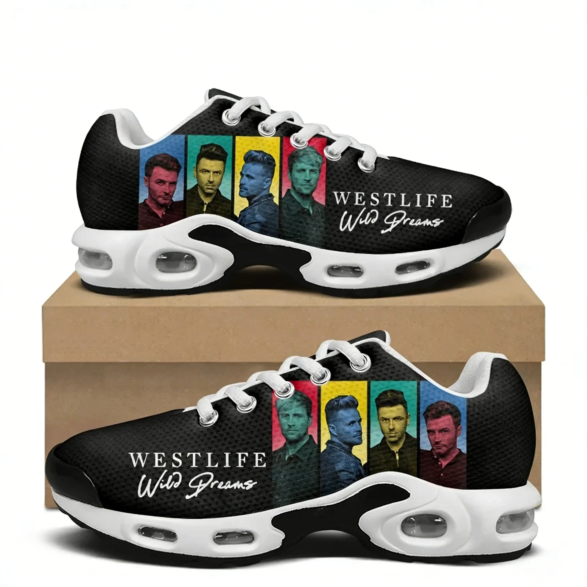 Westlife Band Air Cushion Sneakers Mens Womens Hip Hop Rock Lightweight Sports Shoes Custom Couple Cool Popular Leisure Sneaker 2