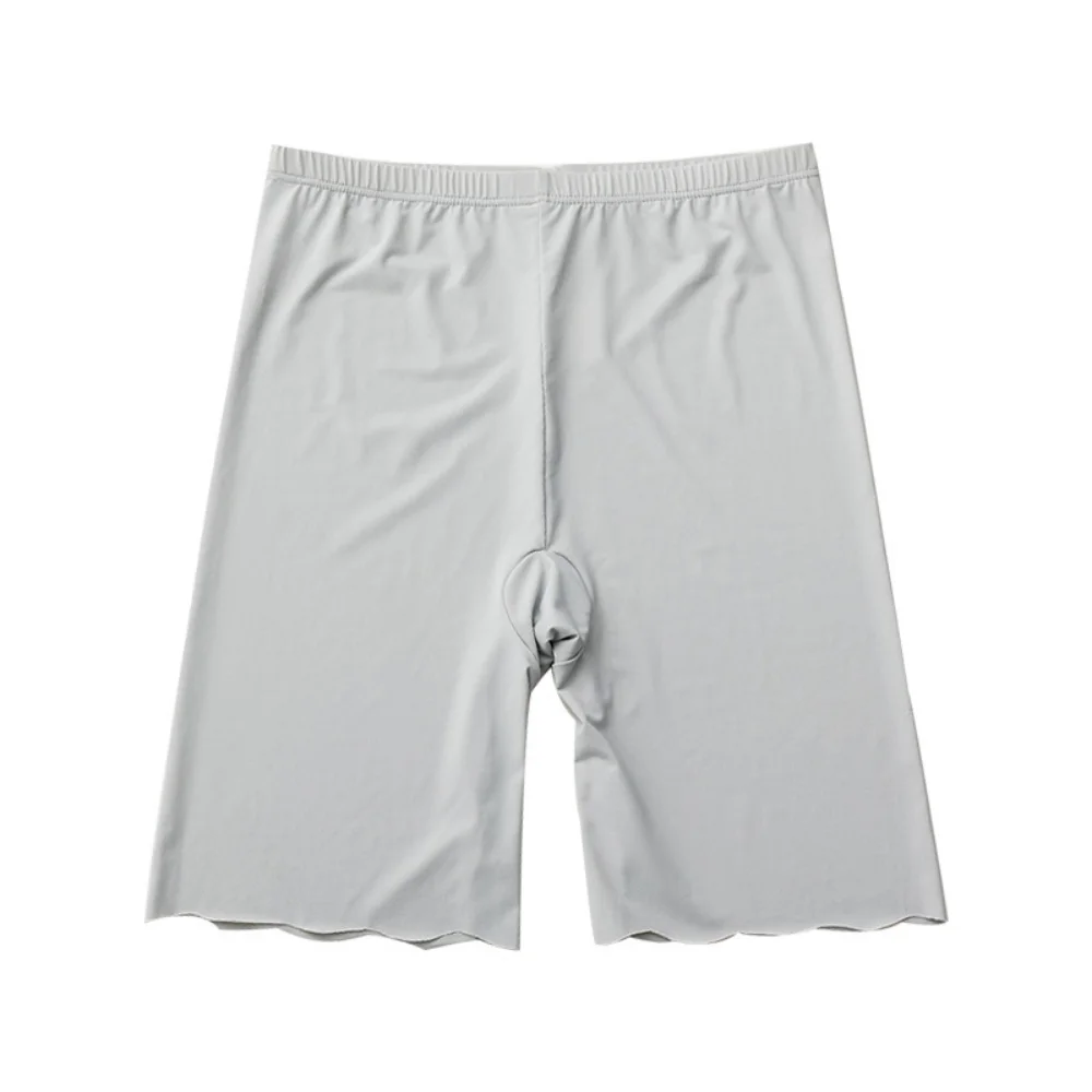 Safety Shorts Women Seamless Ice Silk Thin Plus Size High Waist Under Skirt Boxers Panties Anti Rub Thigh safety shorts,high waist shorts,safety pants