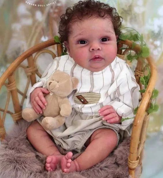 

FBBD 20inch Unpainted Reborn Doll Kit Miley Unfinished Doll parts With Body and Eyes Soft Touch Fresh Color