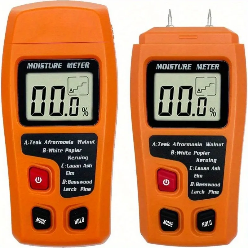 Digital Wood Moisture Meter Wood Humidity Tester Hygrometer Timber Damp Detector Large LCD Display