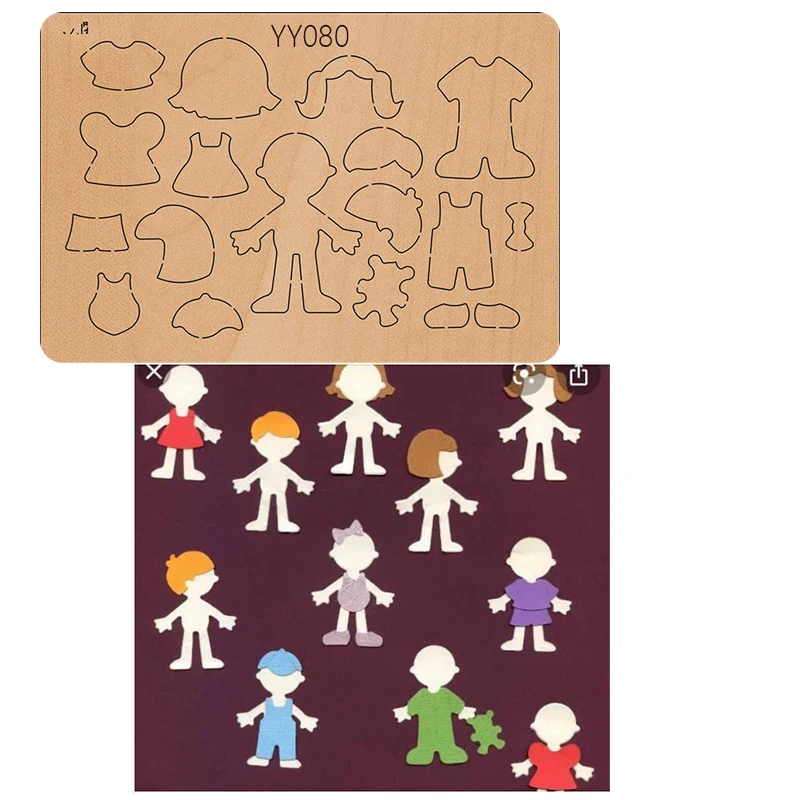 

Girls Wood Dies, Yy-080Cutting Dies For ScrapbookingRetro MoldLittle Girl Little BoyBaby Sticker New Dies For 2020