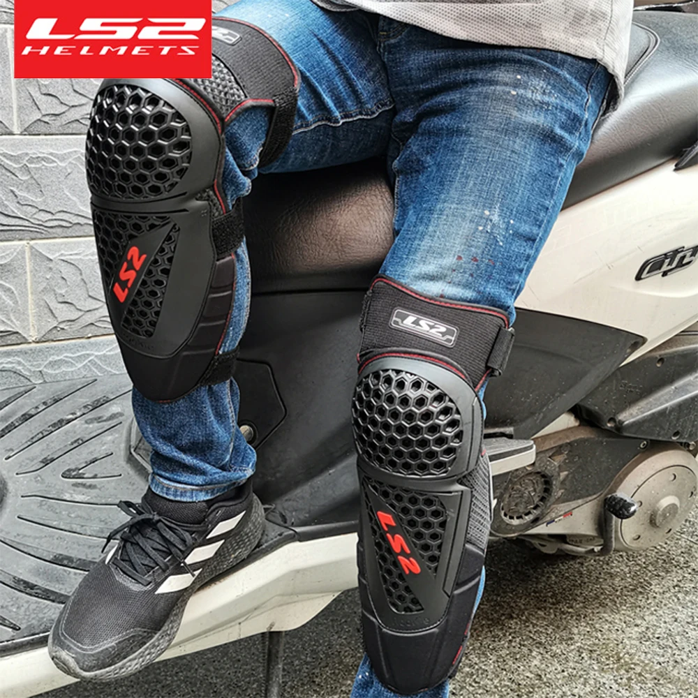 LS2 Motorcycle Knee Pads Elbow Motocross Racing Protective Combo MTB Riding Elbow Guards Moto Joelheira Motorcycle Accessories images - 6