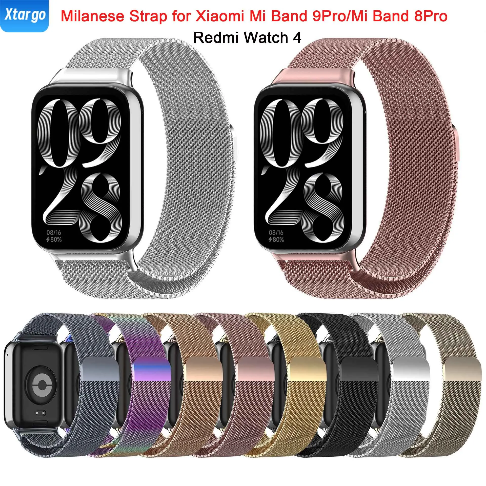 Milanese Loop Magnetic Metal Watchband Bracelet Strap - Premium Style Accessories