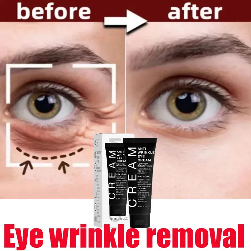 Instant Anti Wrinkle Eye Cream Collagen Eye Bags Removal Brighten Dark Circle Fade Fine Lines Anti Aging Firming Korean Eye Care