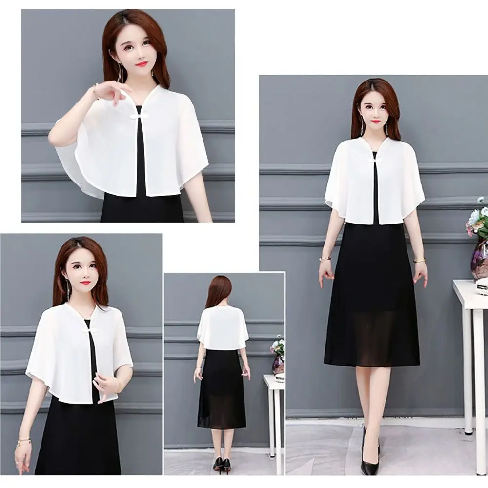 Lace Thin Jacket Multicolor Chiffon Shawl Breathable Short Thin Coat Tulle Shawl Women