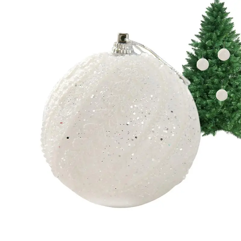 

Рождественский шар для елки, свисающие подвесные украшения с блестками, 8 см, красочные украшения для детской одежды, милый Рождественский шар