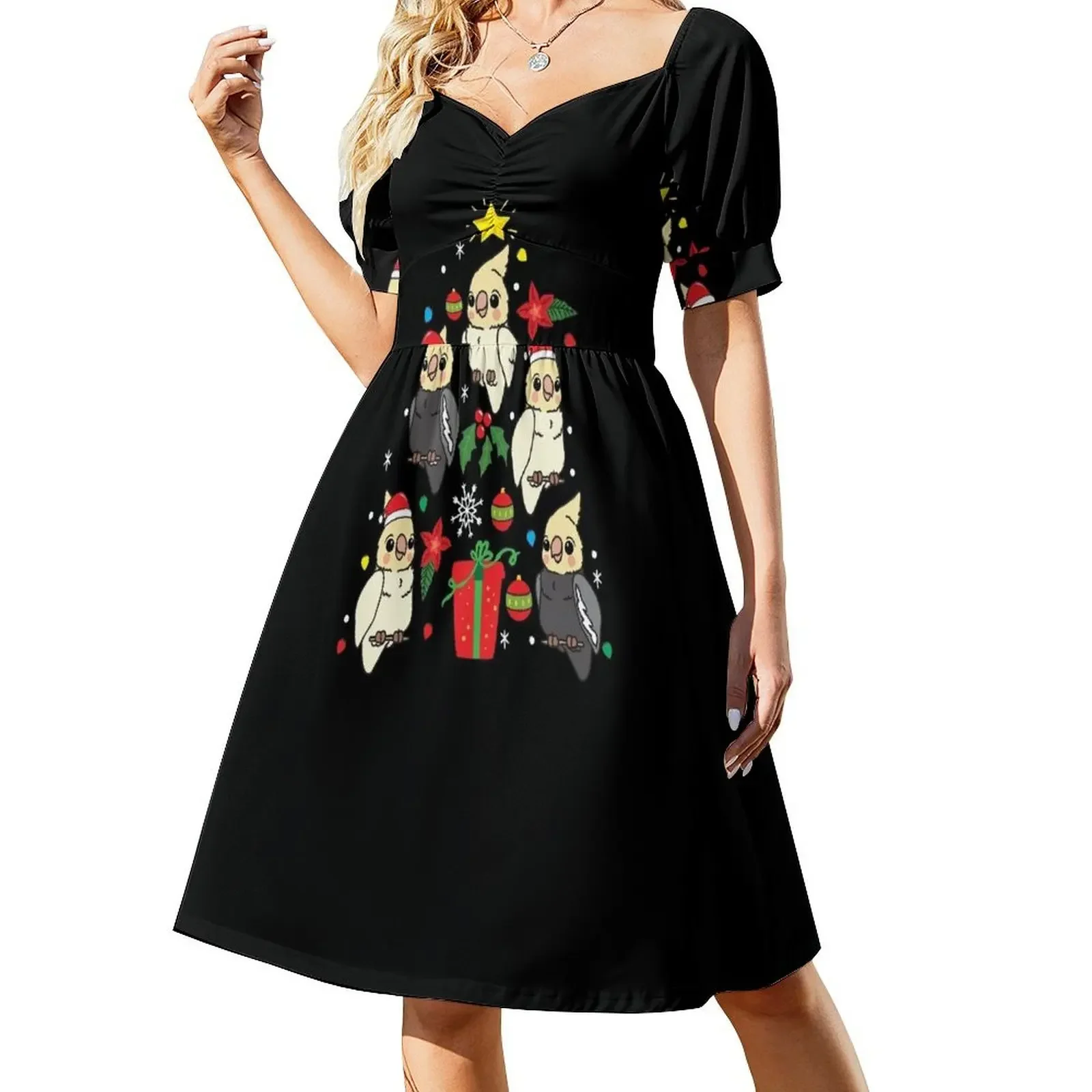 thumbnail image 1 of Vestido sin mangas con adorno de árbol de cacatúa, vestidos de noche de lujo, vestido elegante de mujer de lujo, vestido elegante, 1 of 7