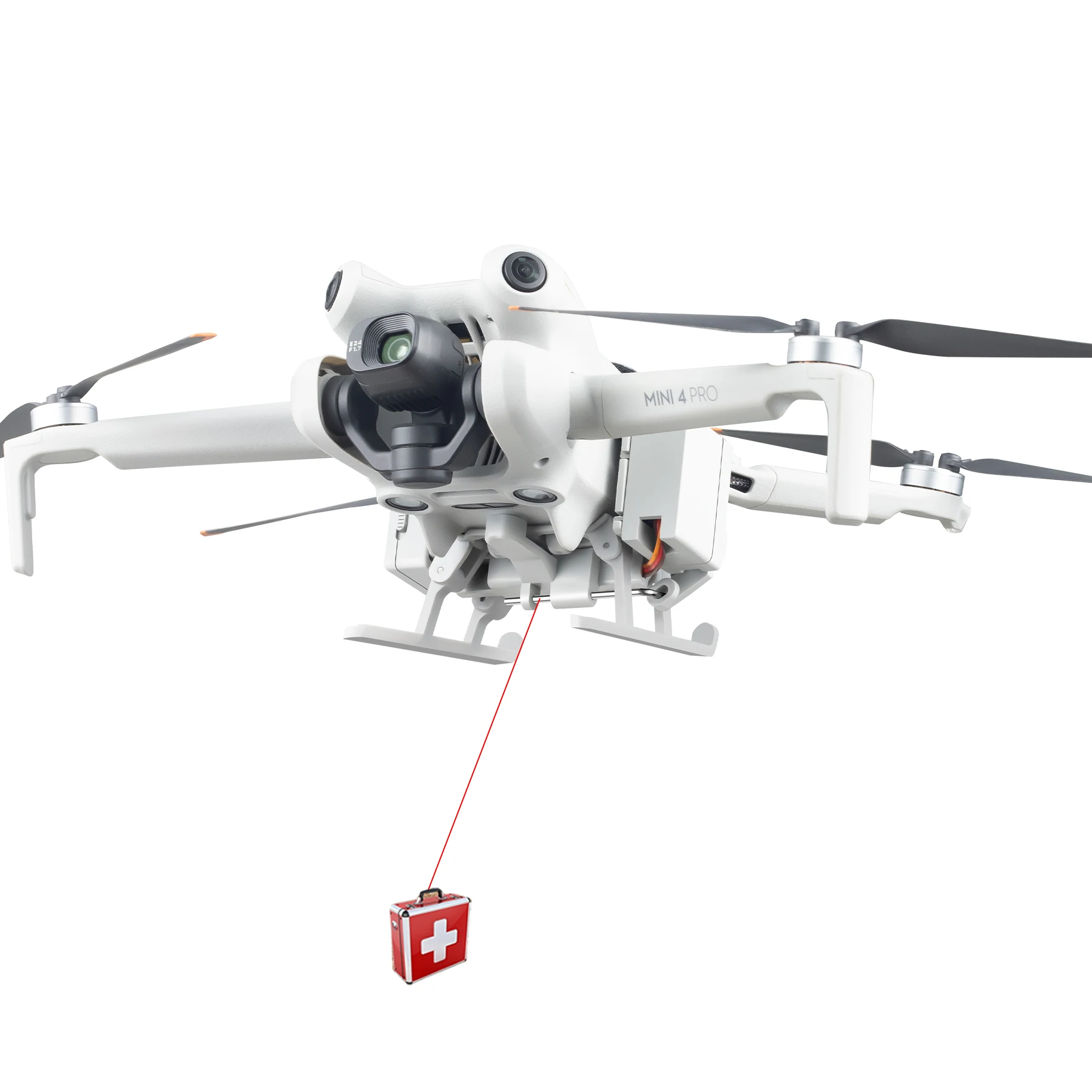 DJI MINI 4PRO 경량 투하 액세서리 웨딩 링 에어드롭 정밀 배송 투하 장치 ?