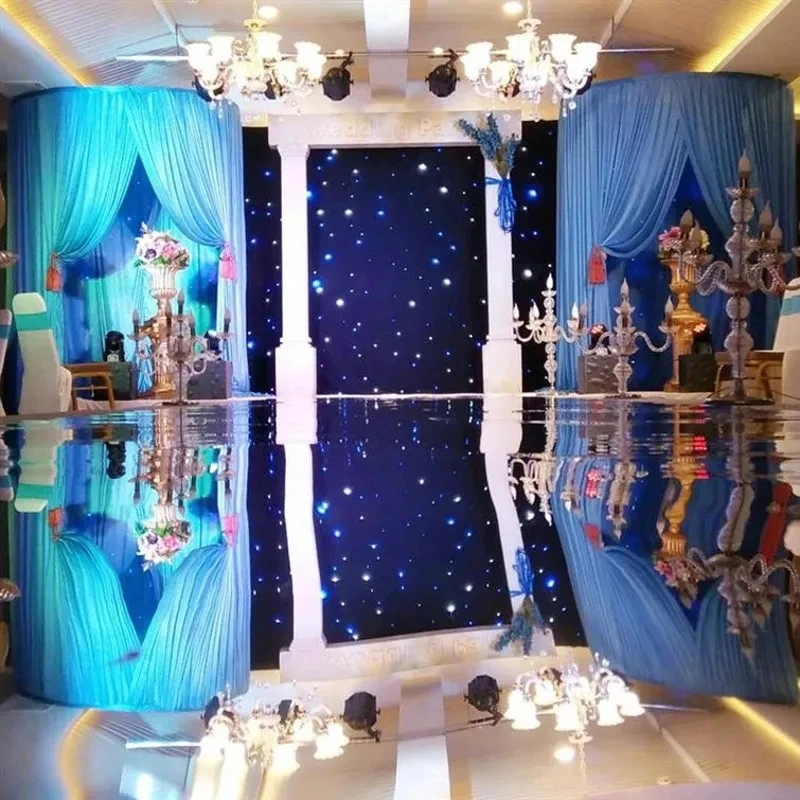 White Mirrored Floor Runner Aisle Wedding Decor for Engagement Party Indoor Outdoor Use