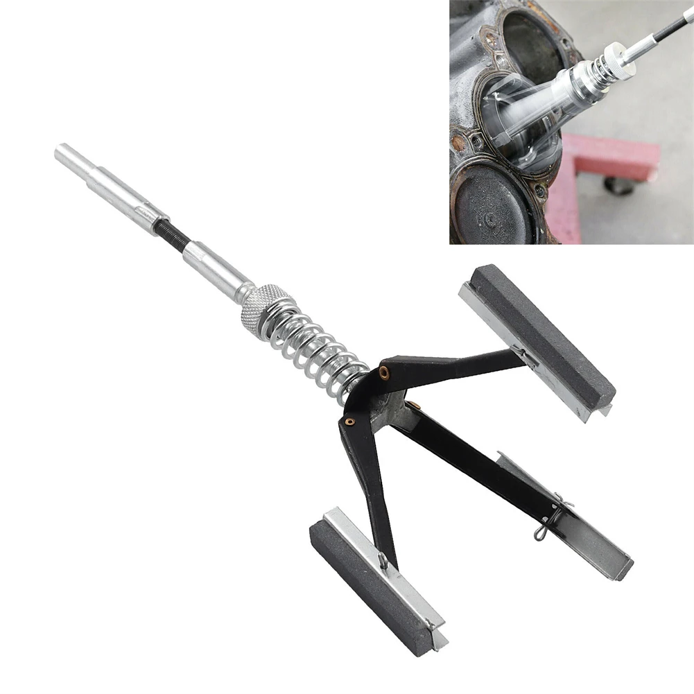 

1 1/8"Car Engine Brake Cylinder Hone Flex Shaft Bore Honing Tool 18-63mm Three-jaw Cylinder Sander Inner Diameter Grinder Steel