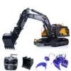 In Stock 1/14 RC Excavator EC380 Hydraulic Radio Control Metal RC Construction Truck Finished Digger Cars Vehicle Toy Model 1