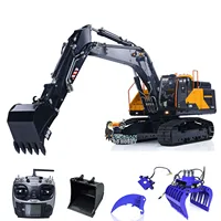 In Stock 1/14 RC Excavator EC380 Hydraulic Radio Control Metal RC Construction Truck Finished Digger Cars Vehicle Toy Model 1