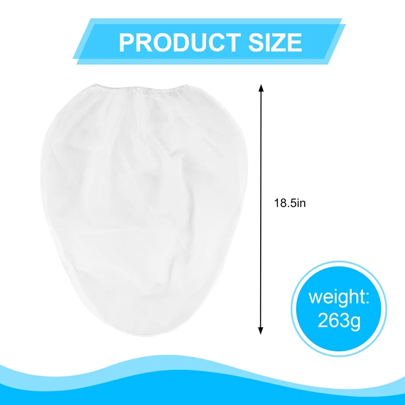 20 Pack Strainer Bag, 5 Gallon Paint Strainer With Elastic Top Opening White Fine Mesh Filters Bag For Paint Gardening
