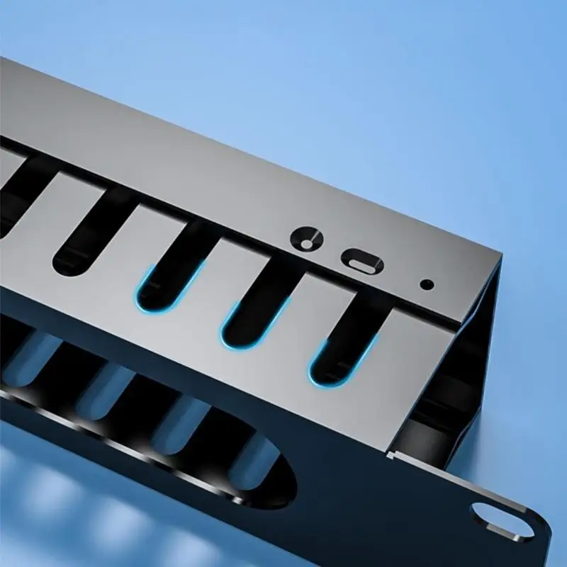 M6CF Modular Distribution Frame with 24 High Performance Gold-plated UTP CAT6A Keystone for Structured Cabling