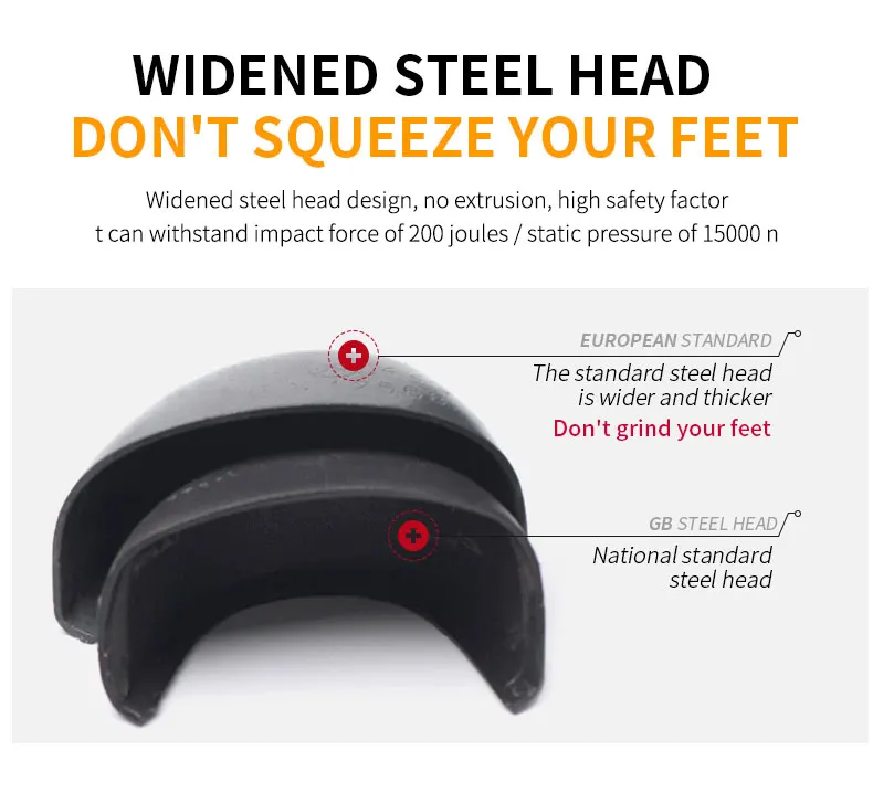 Wasserdichte Sicherheitsarbeitsstiefel mit Stahlkappe für Herren