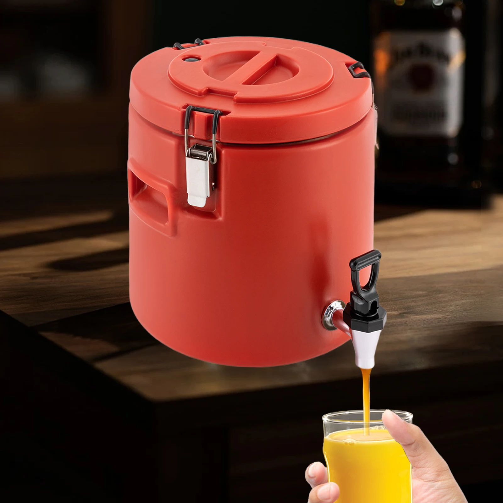 Insulated Thermal Beverage Dispenser, Drink Dispenser with Faucet, Hot and  Cold - AliExpress