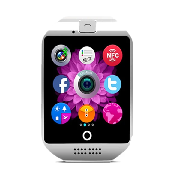 Q18 Smart Watch Camera Full Touch Screen Men Woman Fitness Tracker Heart Rate Monitor Sports Waterproof Sim TF Card Smartwatch 