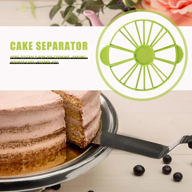 10/12 Szeletek Torta Egyenlő Adagvágó Kerek Kenyér Mousse Elválasztó Szelet Jelölő Sütés Háztartási Konyhai Edényekhez - Image 3