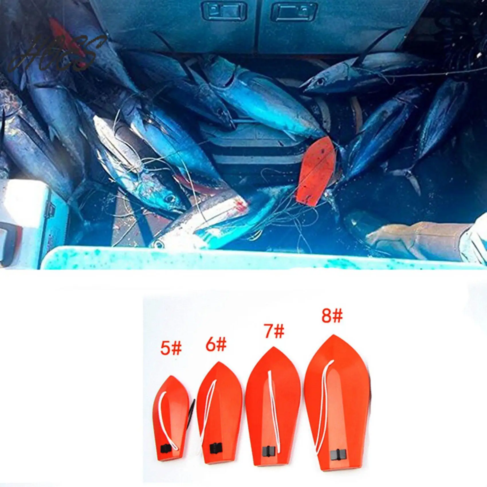 HOES-2X Fishing Trolling Board Planer Dive Board K-Type Fishing Sea Fishing Boat Artificial Bait Trolling Fishing Tools-5
