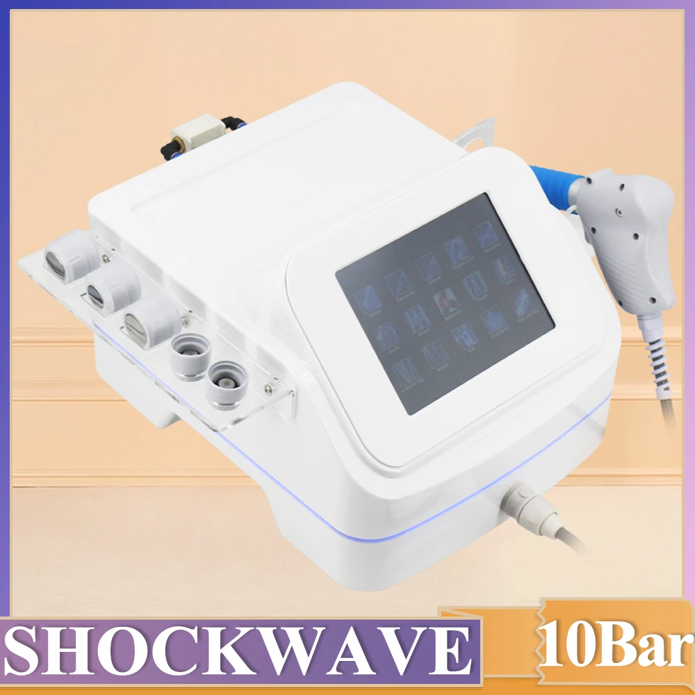 

Пневматическая машина для ударно-волновой терапии для лечения Эд, снимает боль в теле, используется в кабинете, профессиональный ударно-волновой массажер 10 бар