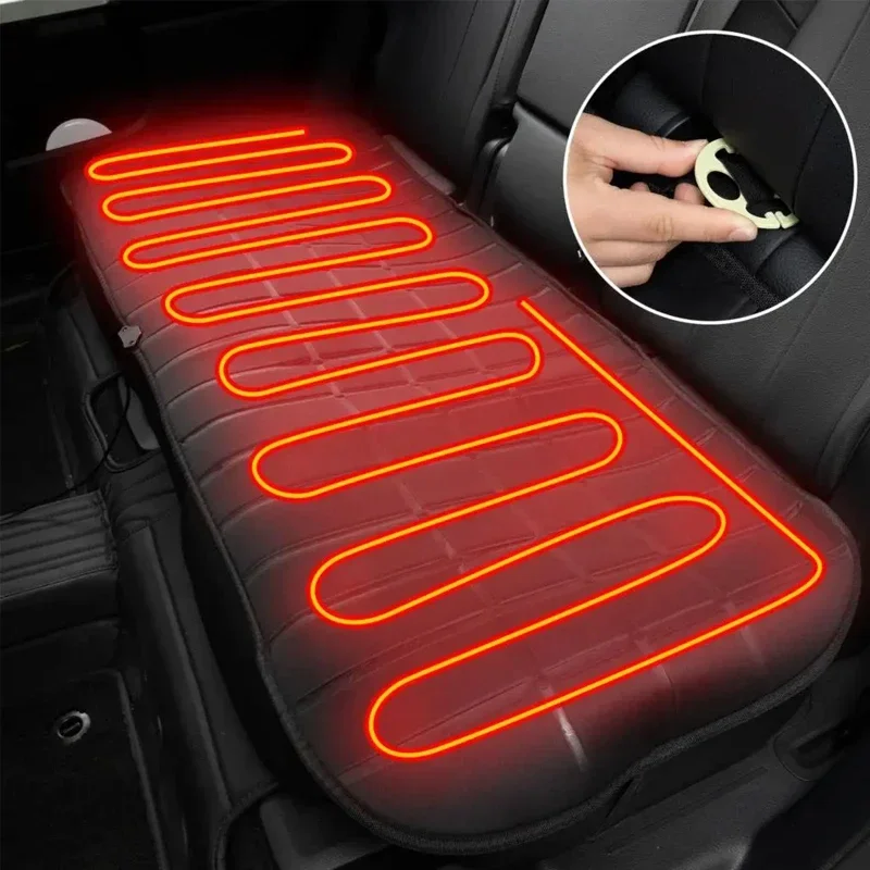 12VAutoHeatedCarSeatCoverRearSeatHeatedCushionHeatingWarmer