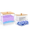 Laundry Pods Container Acrylic Washing Capsule Storage Box With Bamboo Lid Dryer Sheet Holder Laundry Room Organizer 1