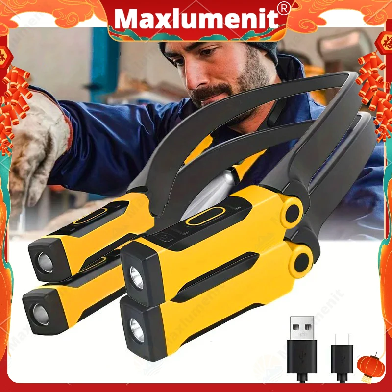 LED Neck Work Light 2 Pack Rechargeable Two Brightness Levels