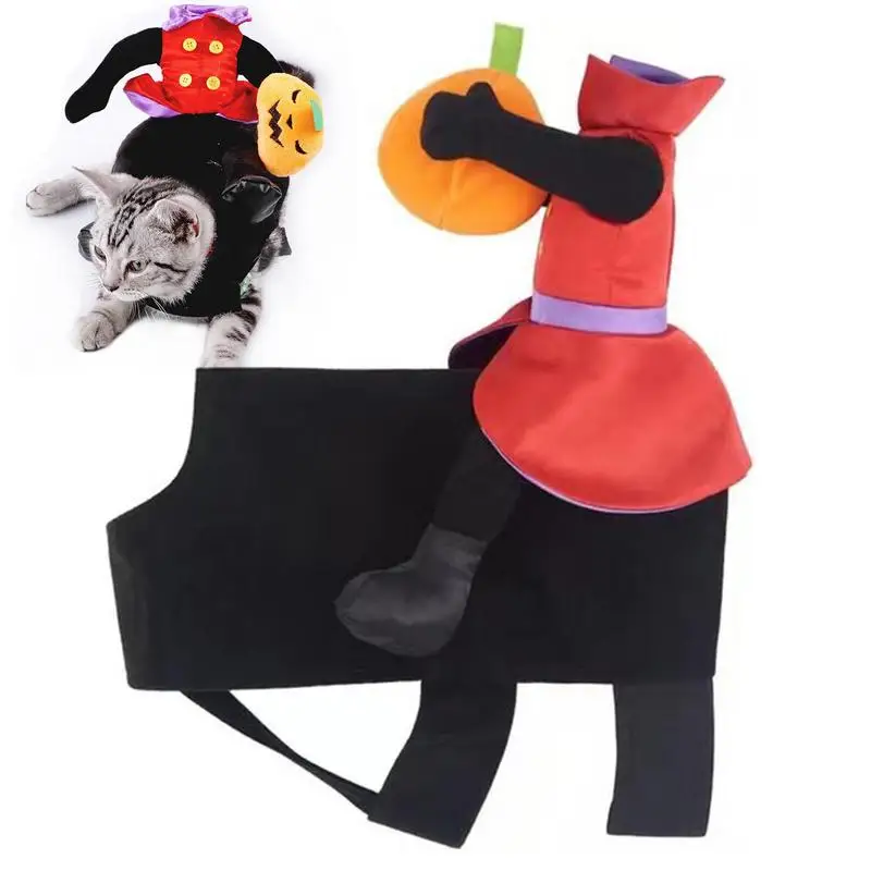 

Pumpkin Pet Costume Halloween Skeleton Pet Costume Dog Pumpkin Costume Funny Knight Style Clothes Holiday Outfits For Cat Dog