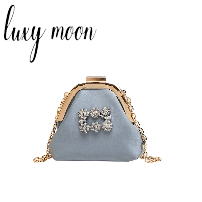

Luxy Moon мини-сумки с цепочкой женские вечерние кошельки с бриллиантами Женские Блестящие модные помады маленький кошелек Z687