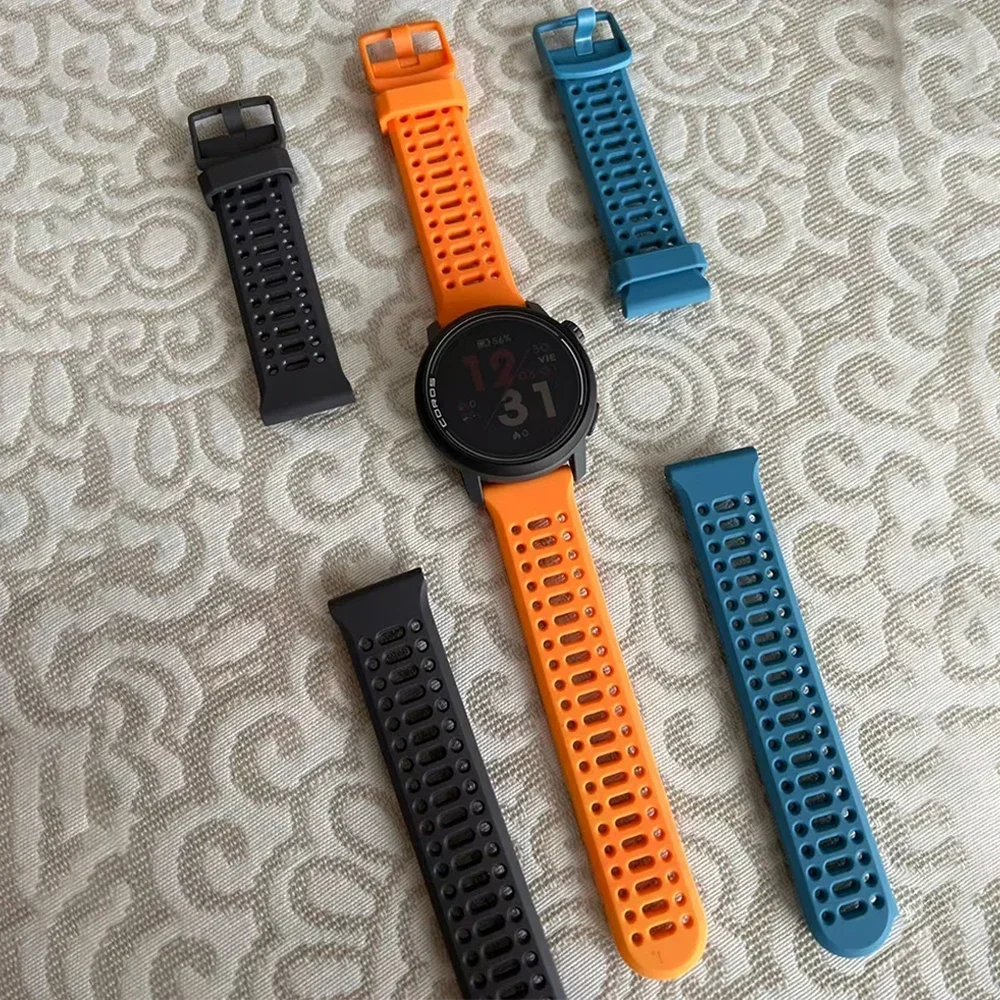 Breathable 22mm Silicone Watch Strap – Enhanced Comfort and Durability