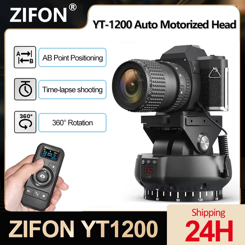ZIFON-autom-tico-motorizado-Pan-Tilt-Head-rota-o-de-360-cabe-a-panor ...