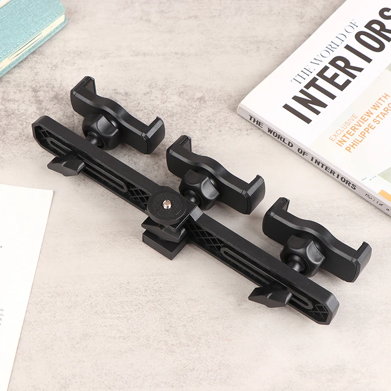 Adjustable Smartphone Tripod Mount with Movable Crossbar Clip