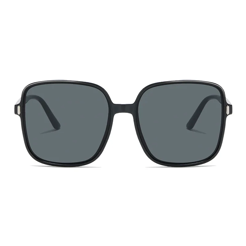 2023 Vintage Rice Nail Square Women Sunglasses Round Face Ladies Anti-UV Sunglasses Big Frame Sun Glasses gafas de sol para