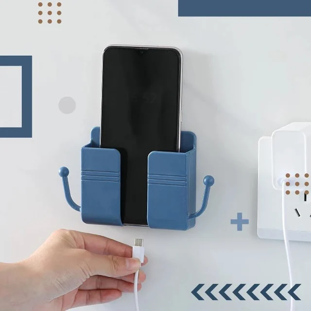 Falra Szerelt Szervező Tároló Doboz Távirányító Légkondicionáló Tok Mobiltelefon Dugó Tartó Tartály Otthon - Image 4