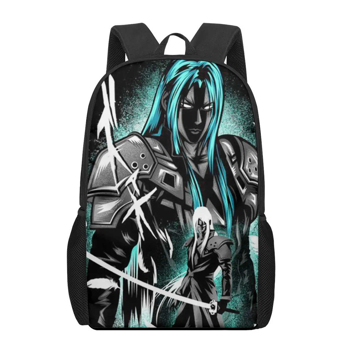 Final Fantasy Sephiroth 2021 School Bags Fashion Print Backpacks For Teenage Boys Girls Schoolbag Book Bag 16 Kids Backpack