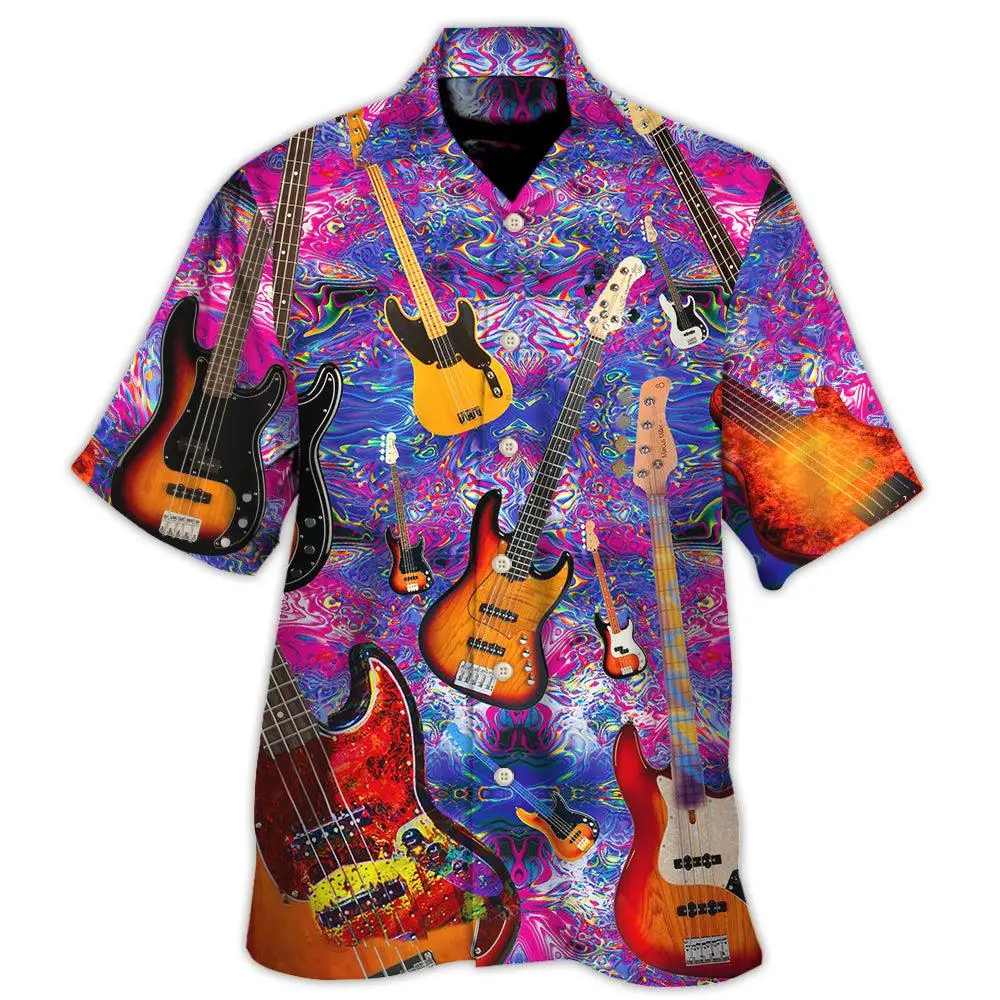 2023 Men's Hawaiian Shirts Party Beer Harajuku Oversized Shirt Fashion Printed Short-sleeved Beach Top Tee Clothing Camisa 4