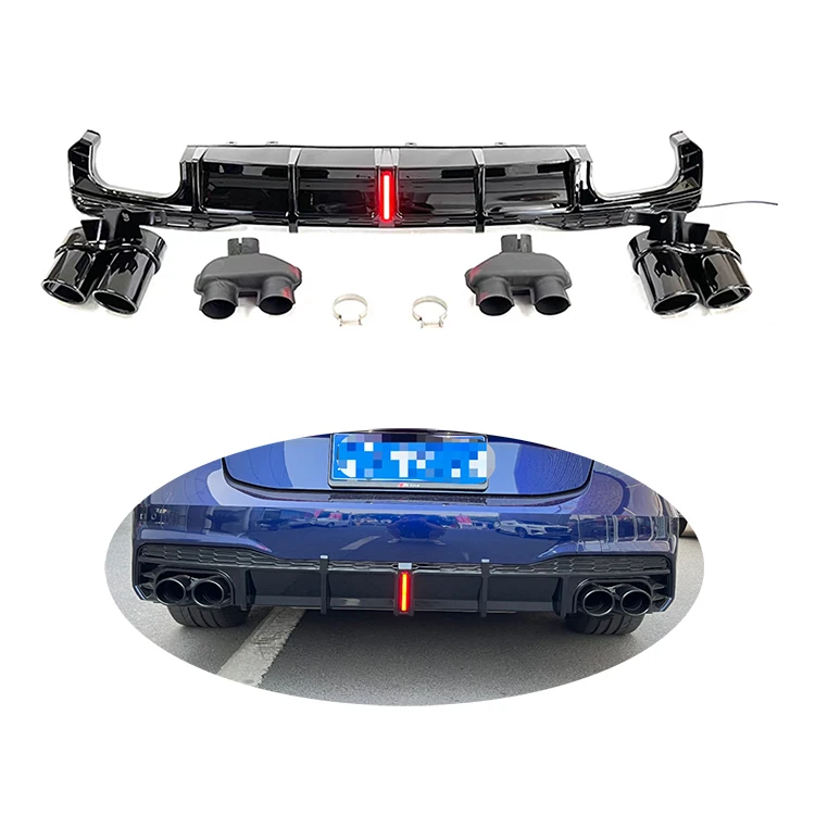 

Высококачественный комплект для кузова автомобиля A7, Модернизированный комплект для S7, задний диффузор с заглушкой для Audi A7 S7 2019-2022