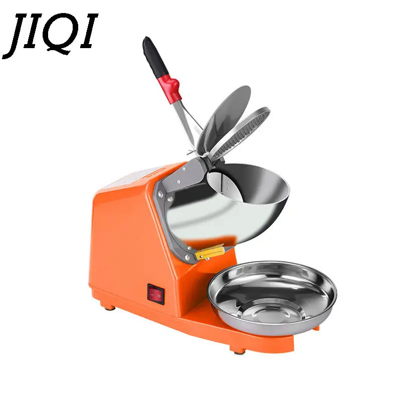 110V/220V Commercial Electric Ice Crusher 85KG/H Automatic drainage Anti-rust Smoothie Ice cube Fast Crusher Insulation Protect
