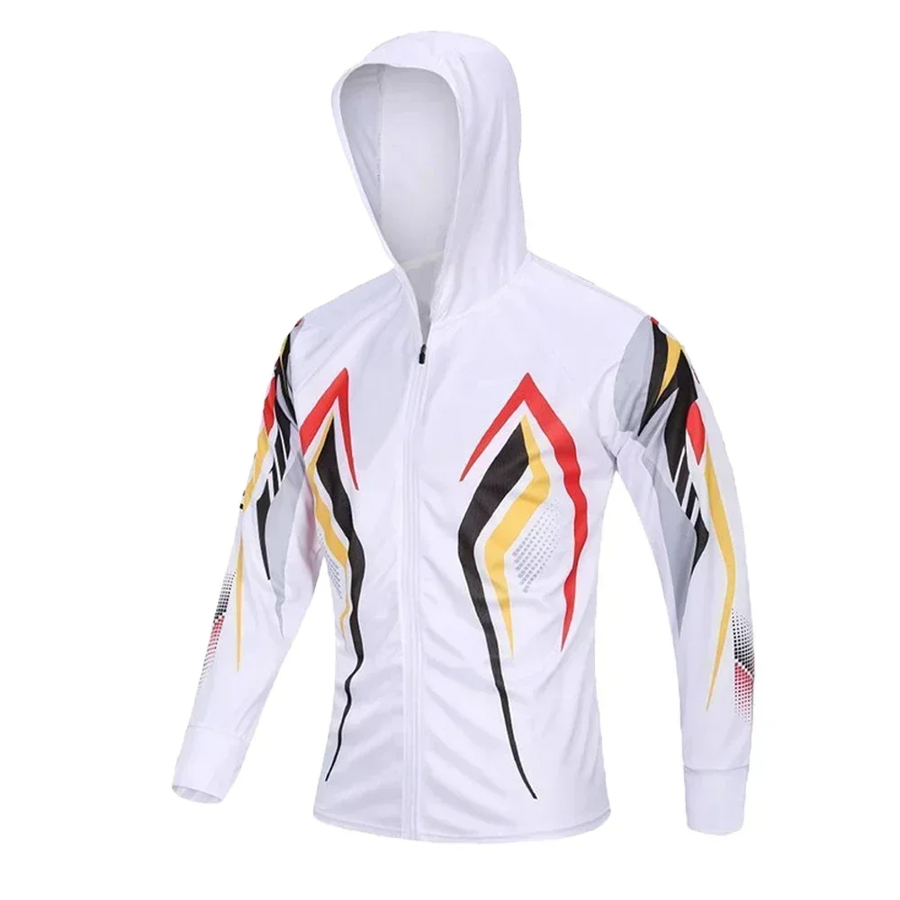 Fishing Shirt Summer Men Sun Protection Long Sleeve Fishing Jerseys comfort Fishing Men Hiking Camping Hooded Anti-UV