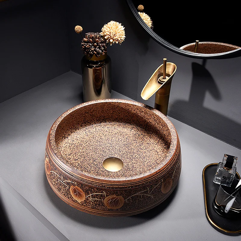 ChineseCloakroomCounterTopporcelainwashbasinbathroomsinks