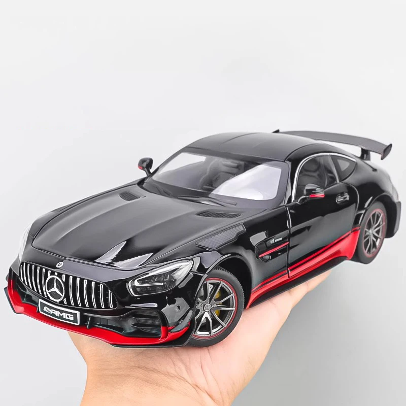 1:18 Mercedes Benz AMG GTR Alloy Metal Model Car Sound & Light Toy