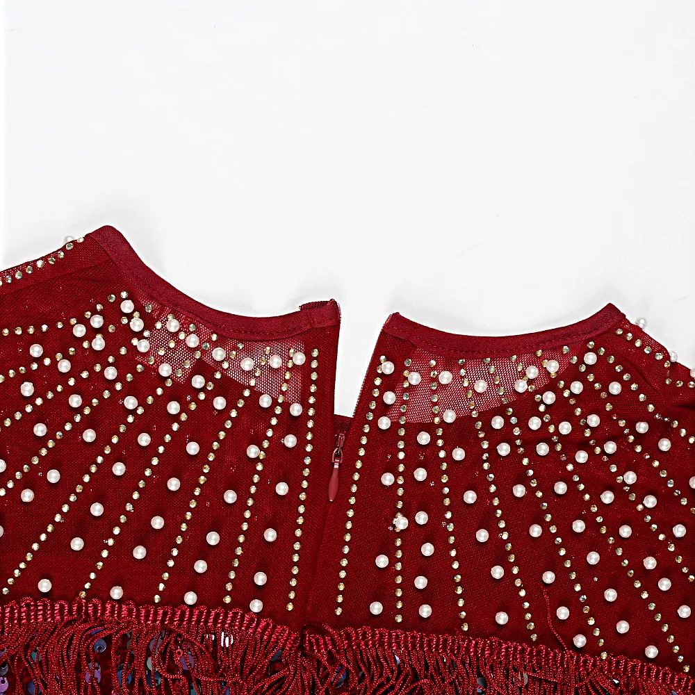 Plus Size Sequin Evening Dress Women Fringed Luxury Prom Elegant Chubby Cloth With Belt Female Long Robe 2023 Summer Party Dress